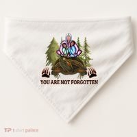 You Are Not Forgotten Every Child Matters Awareness For Indigenous USA-Made Doggie Bandana thumb 0