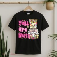 YAll Are Nuts Merry Christmas Nutcracker Lover T-Shirt thumb 2