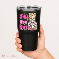 YAll Are Nuts Merry Christmas Nutcracker Lover Tumbler thumb 2