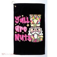 YAll Are Nuts Merry Christmas Nutcracker Lover Golf Towel thumb 0
