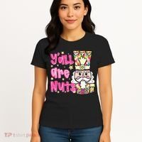YAll Are Nuts Merry Christmas Nutcracker Lover Women's T-Shirt thumb 4