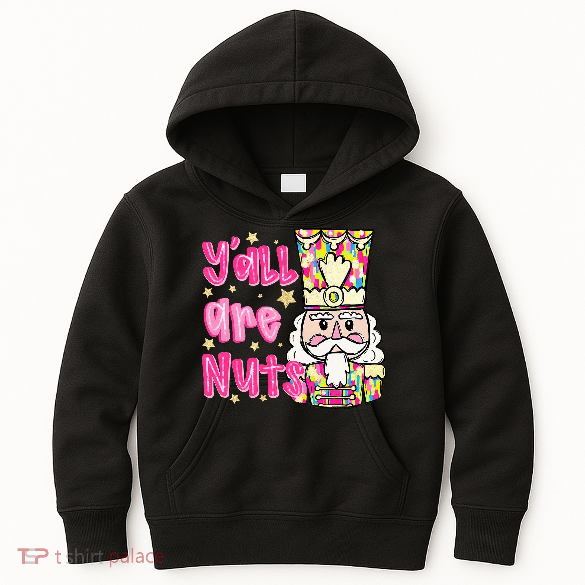 YAll Are Nuts Merry Christmas Nutcracker Lover Kids Hoodie