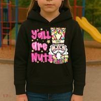 YAll Are Nuts Merry Christmas Nutcracker Lover Kids Hoodie thumb 3