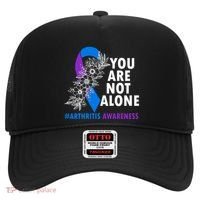 You Are Not Alone Purple And Blue Ribbon Arthritis Awareness Cool Gift Hat thumb 0