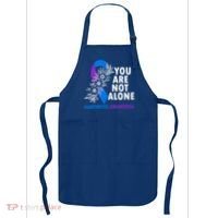 You Are Not Alone Purple And Blue Ribbon Arthritis Awareness Cool Gift Apron thumb 0