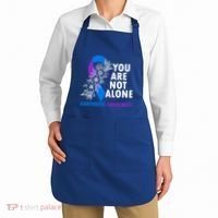 You Are Not Alone Purple And Blue Ribbon Arthritis Awareness Cool Gift Apron thumb 2