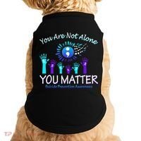 You Are Not Alone You Matter Suicide Prevention Awareness Doggie Tank thumb 0