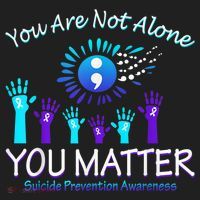 You Are Not Alone You Matter Suicide Prevention Awareness Beanie thumb 2