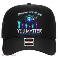You Are Not Alone You Matter Suicide Prevention Awareness Hat thumb 0
