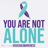 You Are Not Alone Sucide Awareness Ribbon T-Shirt thumb 7