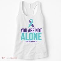You Are Not Alone Sucide Awareness Ribbon Women's Tank Top thumb 0