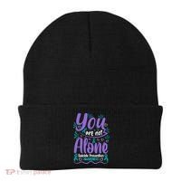 You Are Not Alone Suicide Prevention Awareness Beanie thumb 0