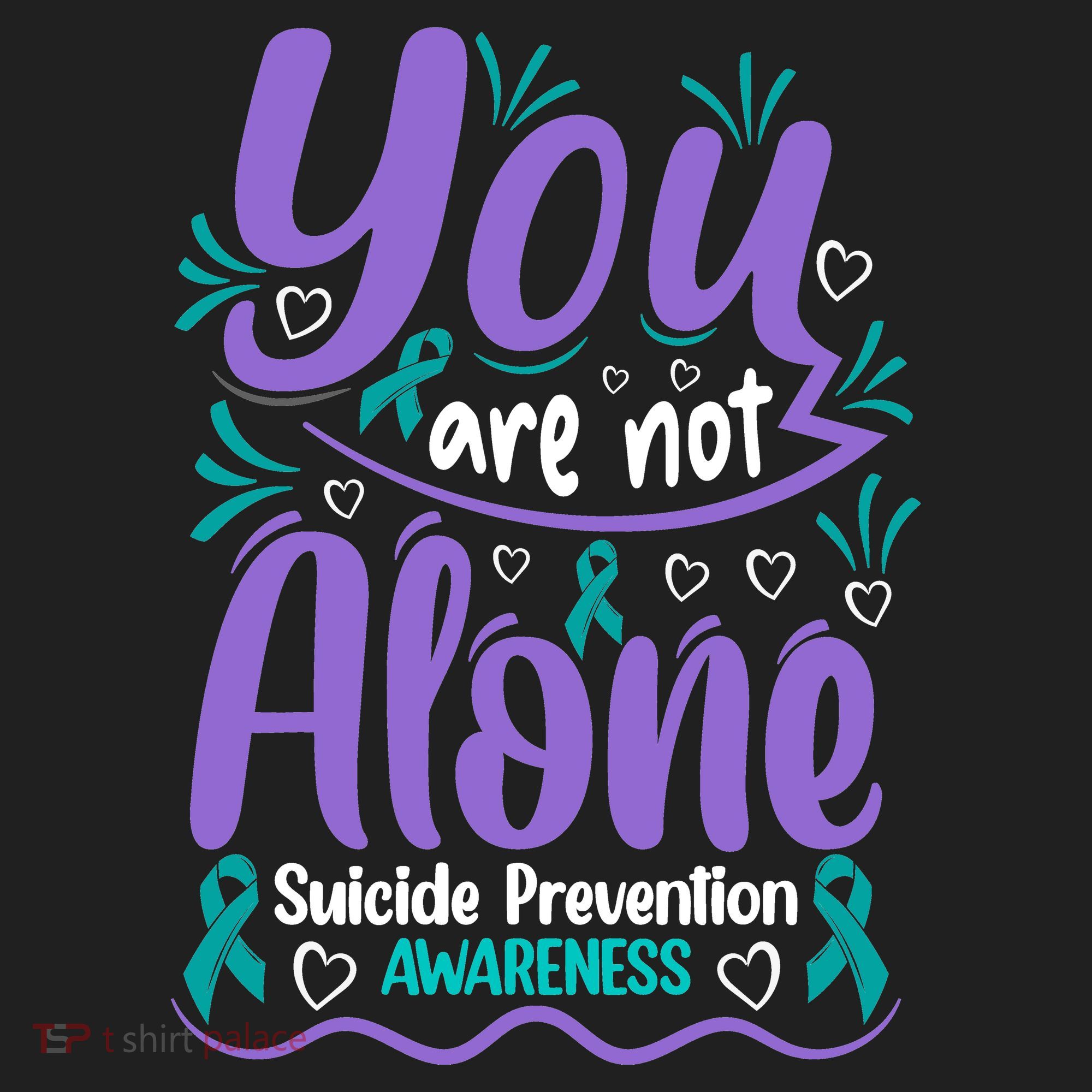 You Are Not Alone Suicide Prevention Awareness Beanie