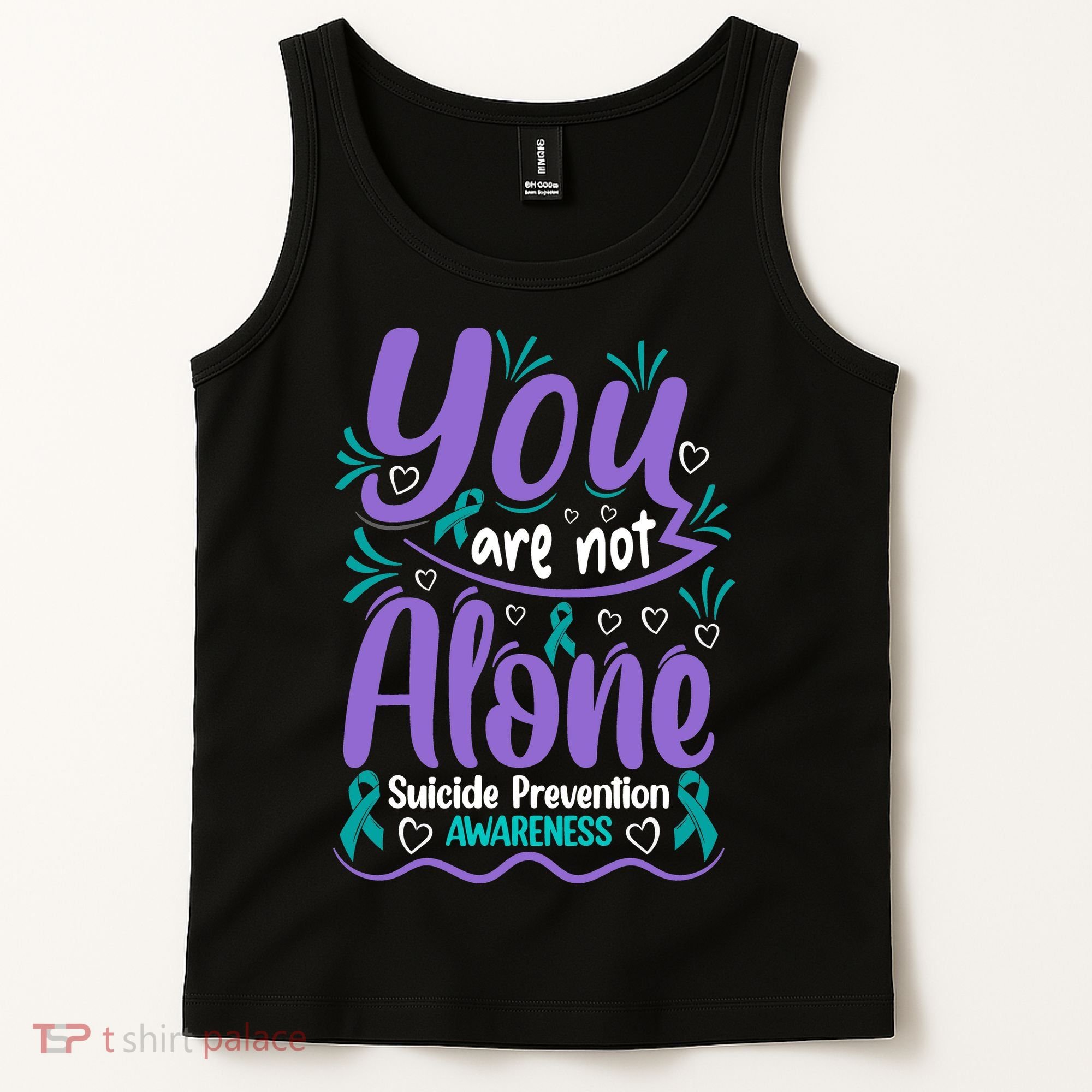 You Are Not Alone Suicide Prevention Awareness Tank Top