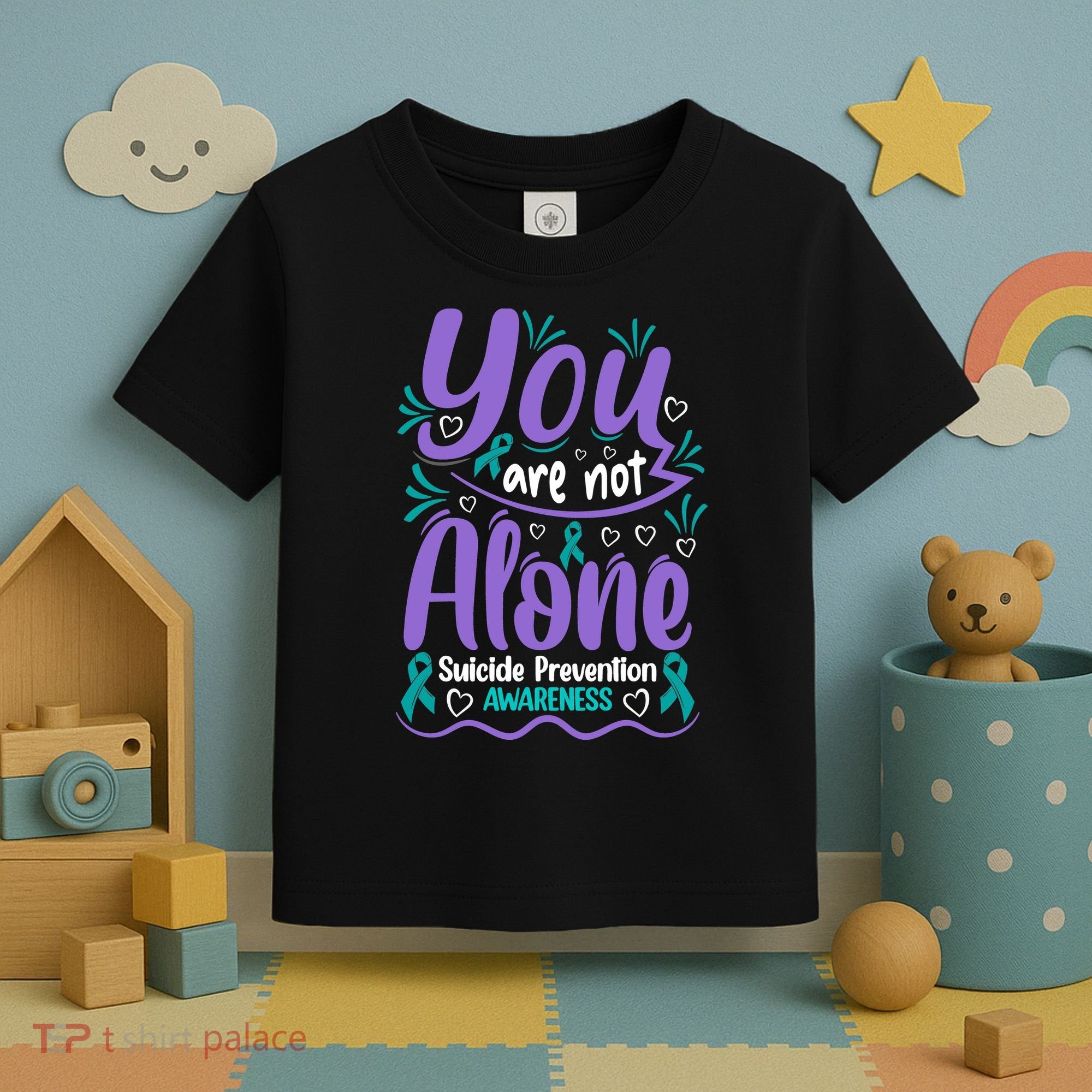 You Are Not Alone Suicide Prevention Awareness Toddler T-Shirt