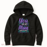 You Are Not Alone Suicide Prevention Awareness Kids Hoodie thumb 0
