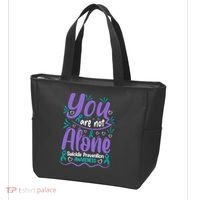 You Are Not Alone Suicide Prevention Awareness Tote Bag thumb 3