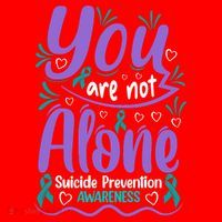 You Are Not Alone Suicide Prevention Awareness Santa Hat thumb 1