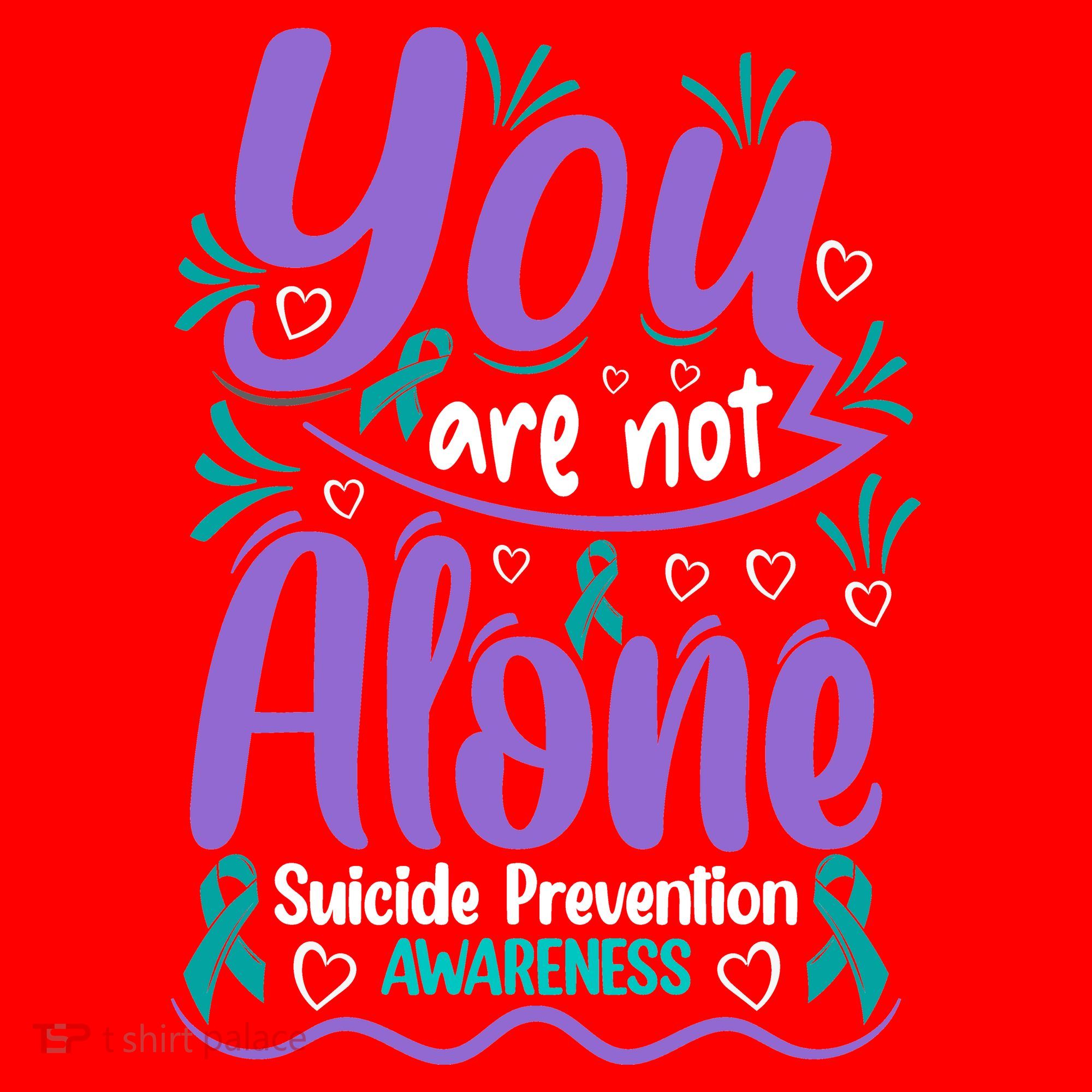 You Are Not Alone Suicide Prevention Awareness Santa Hat