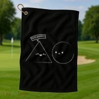 You Are Pointless Sarcasm Novelty Merch Math Funny Math Golf Towel thumb 1
