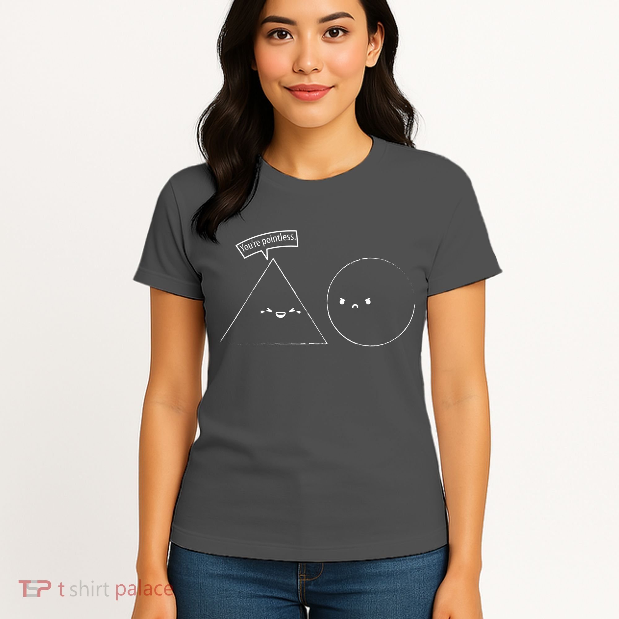 You Are Pointless Sarcasm Novelty Merch Math Funny Math Women's T-Shirt