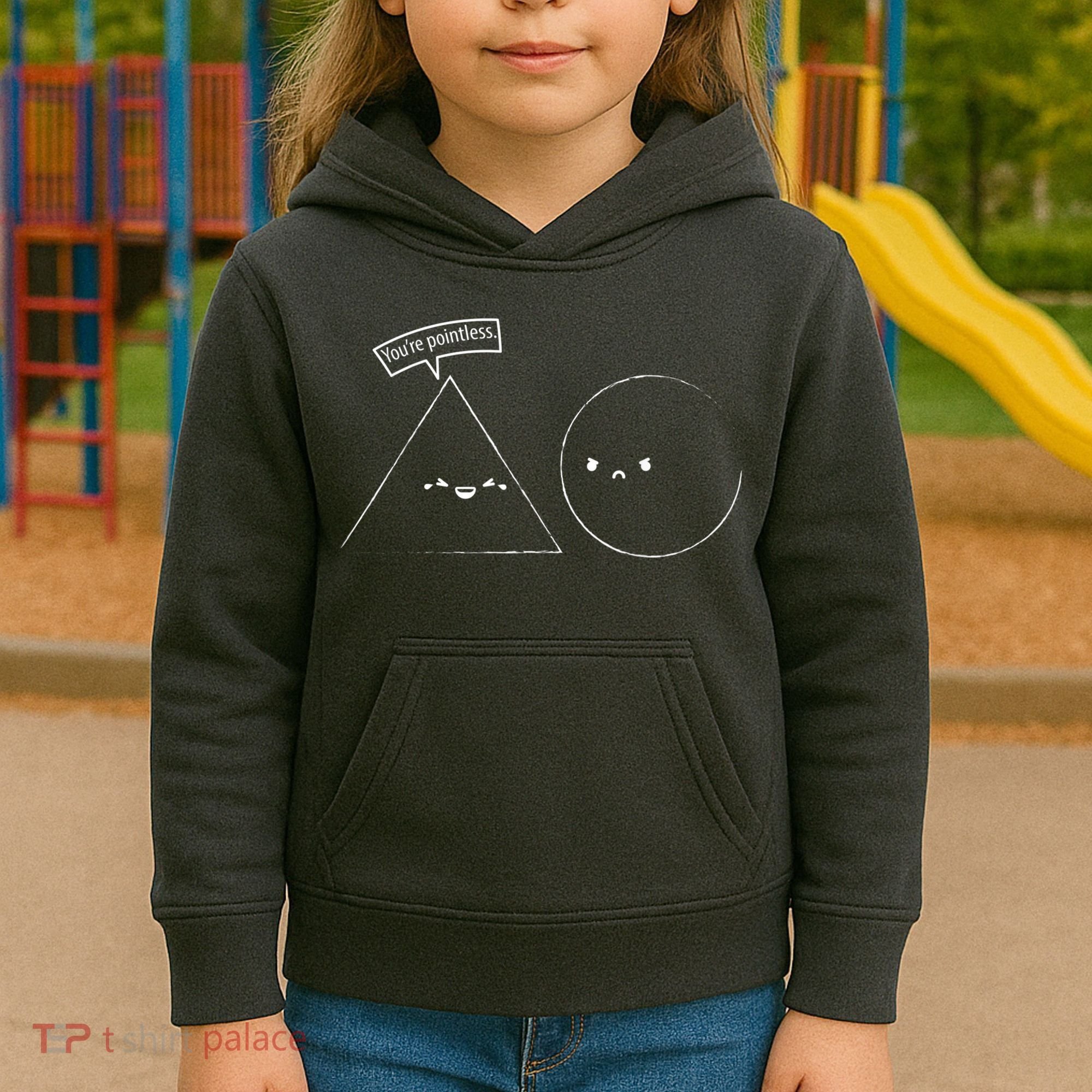 You Are Pointless Sarcasm Novelty Merch Math Funny Math Kids Hoodie