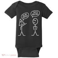 You Are Pointless That Is How I Roll Math Funny Baby Bodysuit thumb 0