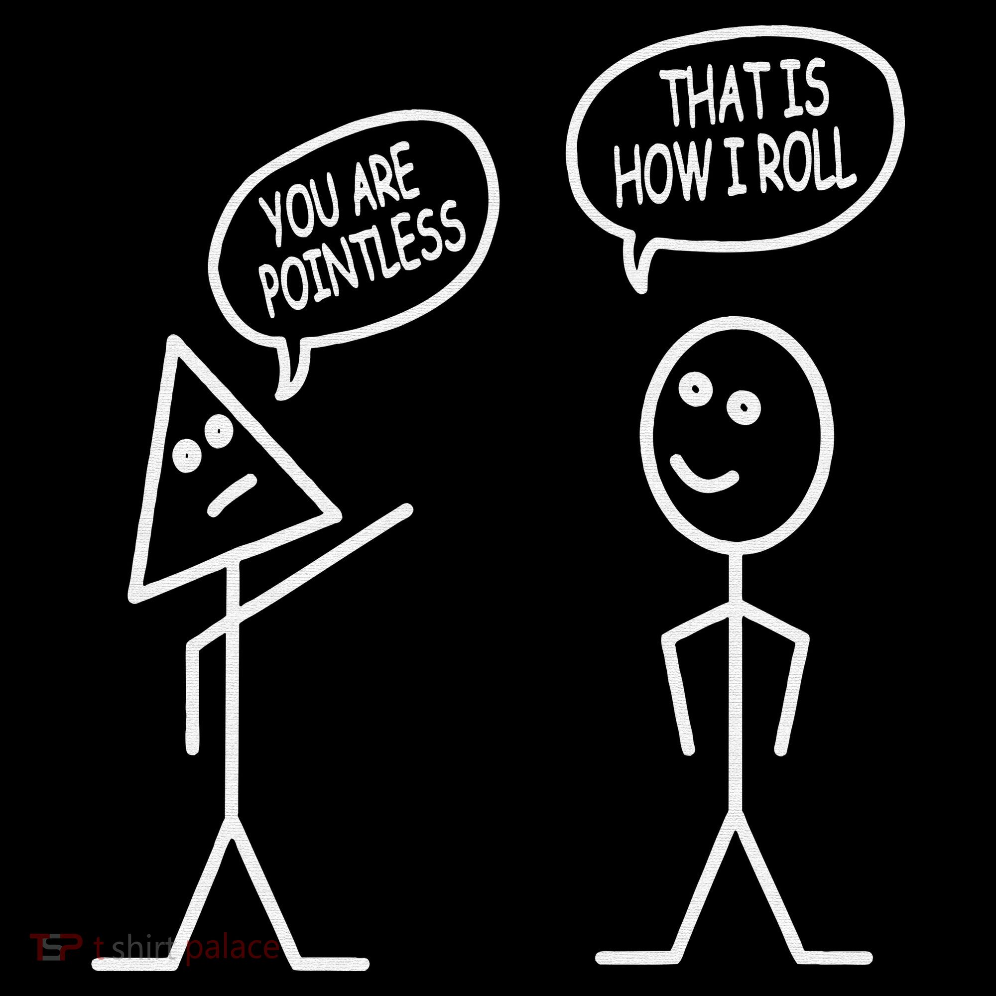 You Are Pointless That Is How I Roll Math Funny Baby Bodysuit