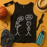 You Are Pointless That Is How I Roll Math Funny Tank Top thumb 4