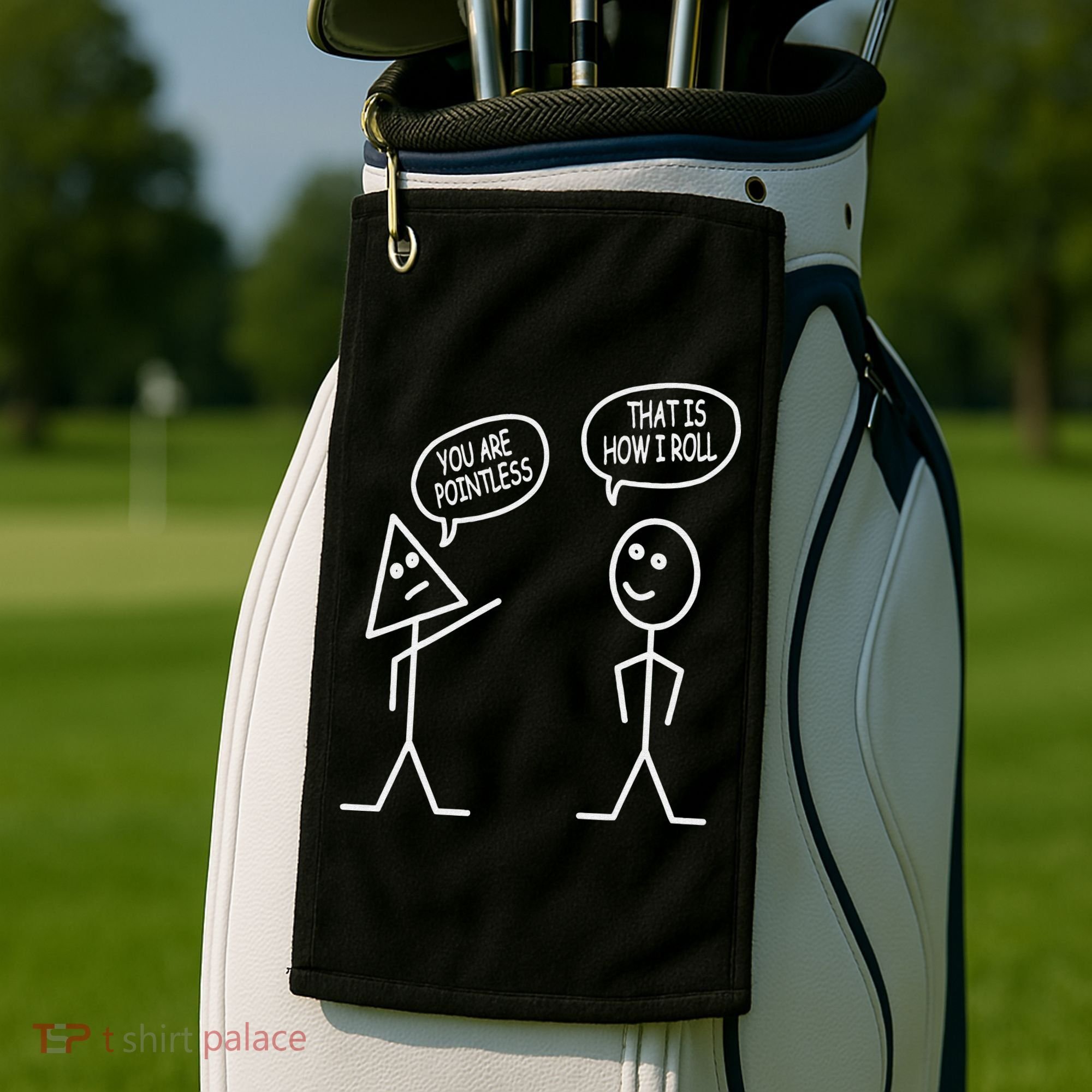 You Are Pointless That Is How I Roll Math Funny Golf Towel