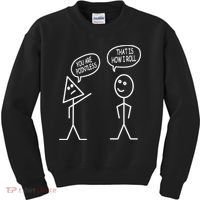 You Are Pointless That Is How I Roll Math Funny Kids Sweatshirt thumb 0