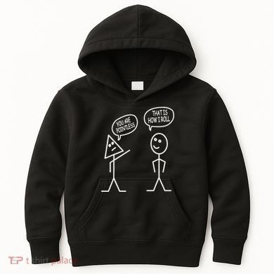 You Are Pointless That Is How I Roll Math Funny Kids Hoodie
