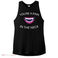 You're A Pain In The Neck Funny Vampire Ladies PosiCharge Tri-Blend Wicking Tank thumb 0