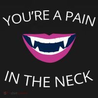 You're A Pain In The Neck Funny Vampire Toddler Hoodie thumb 2