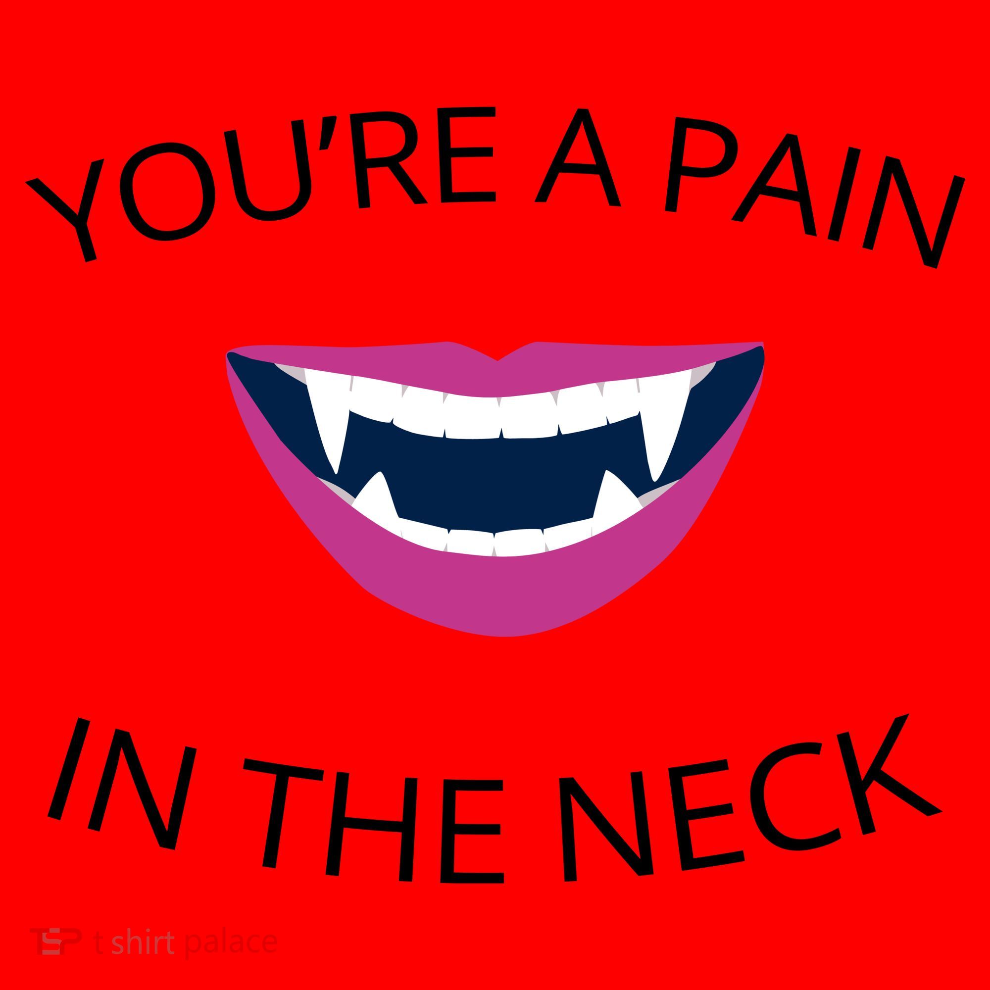 You're A Pain In The Neck Funny Vampire Santa Hat