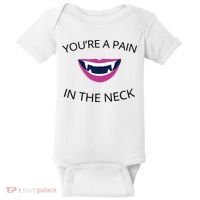 You're A Pain In The Neck Funny Vampire Baby Bodysuit thumb 0