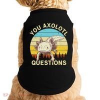 You Axolotl Questions Retro Funny Reptile Doggie Tank thumb 0