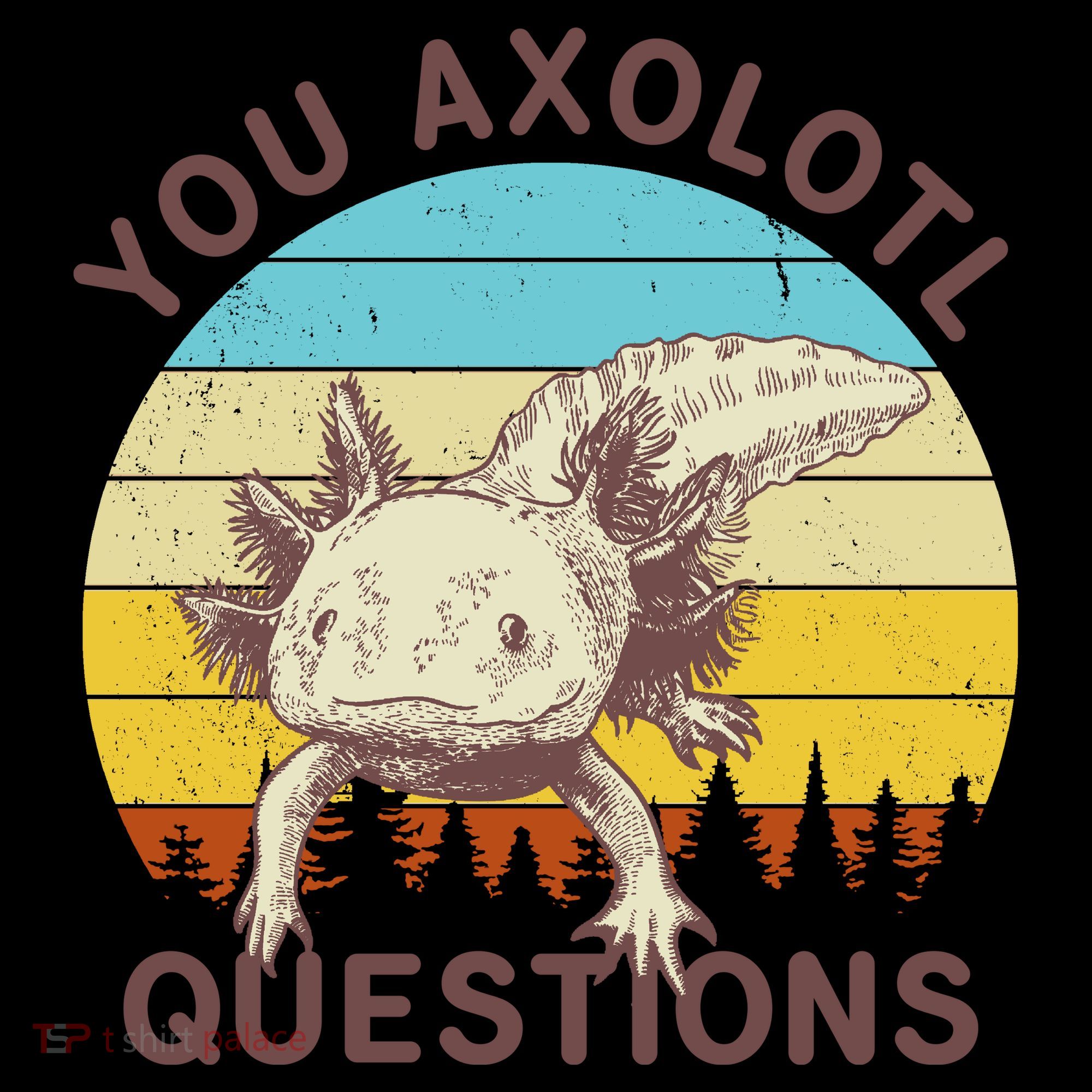 You Axolotl Questions Retro Funny Reptile Coffee Mug