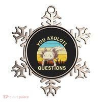 You Axolotl Questions Retro Funny Reptile Ornament thumb 0