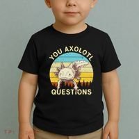 You Axolotl Questions Retro Funny Reptile Toddler T-Shirt thumb 2