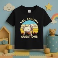 You Axolotl Questions Retro Funny Reptile Toddler T-Shirt thumb 3