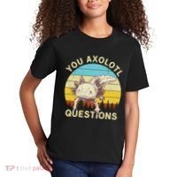 You Axolotl Questions Retro Funny Reptile Kids T-Shirt thumb 2