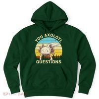 You Axolotl Questions Retro Funny Reptile Hoodie thumb 0