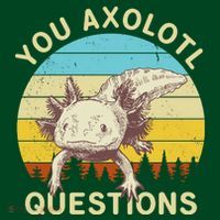 You Axolotl Questions Retro Funny Reptile Visor thumb 3