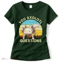 You Axolotl Questions Retro Funny Reptile Women's T-Shirt thumb 0