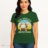 You Axolotl Questions Retro Funny Reptile Women's T-Shirt thumb 4