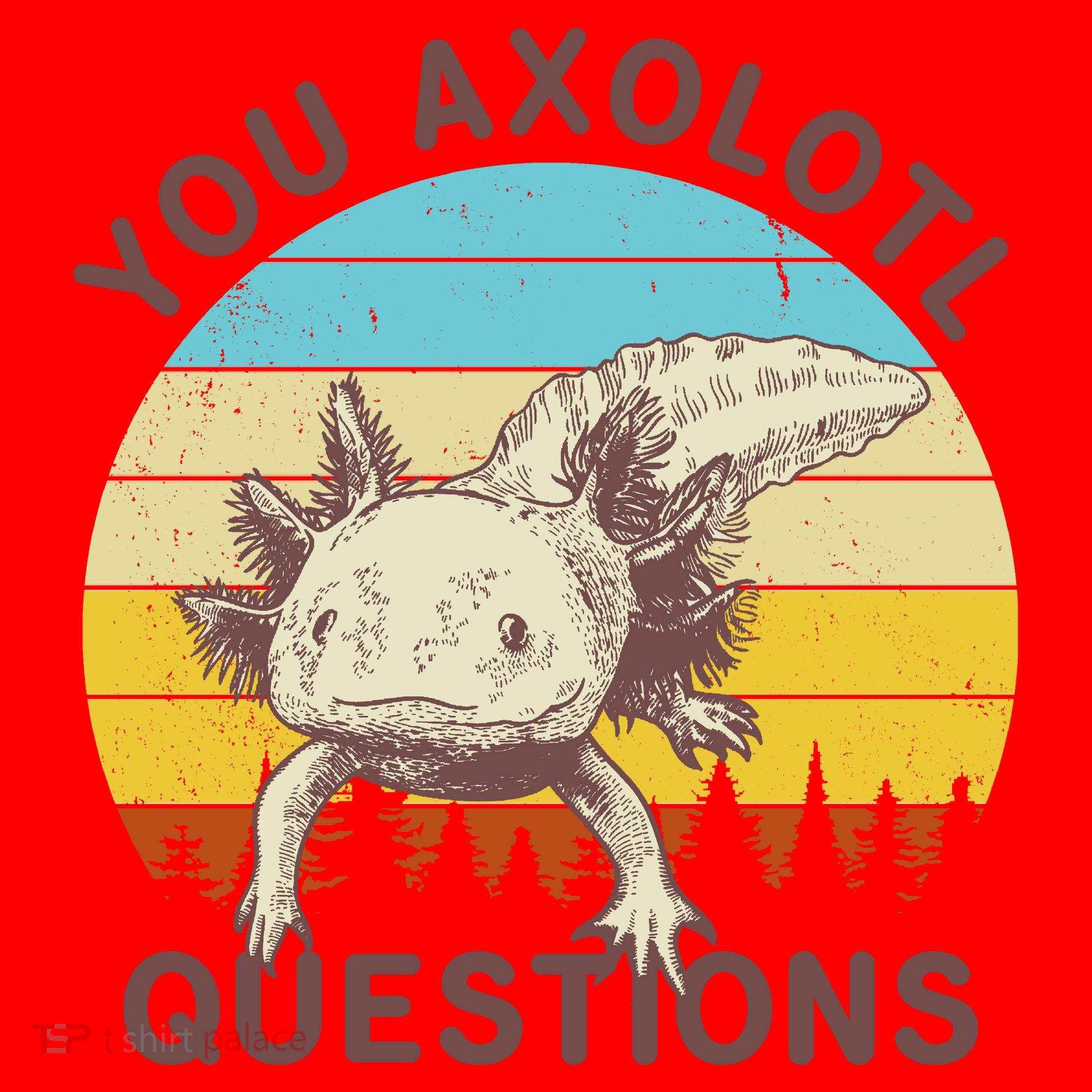 You Axolotl Questions Retro Funny Reptile Santa Hat