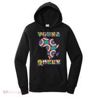 Young African Queen African Cloth Pattern Celebrating Black History Women's Hoodie thumb 0