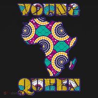 Young African Queen African Cloth Pattern Celebrating Black History Women's Hoodie thumb 2