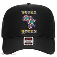 Young African Queen African Cloth Pattern Celebrating Black History Hat thumb 0